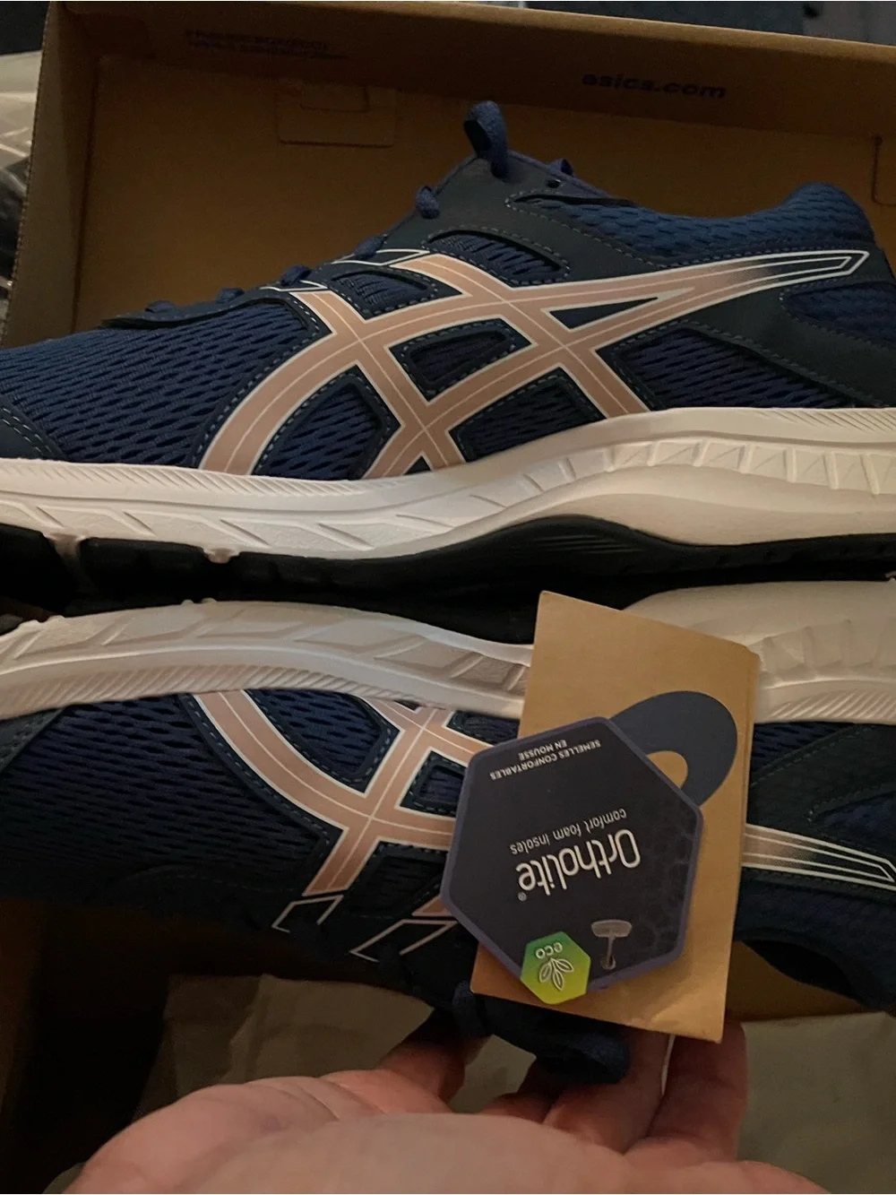ASICS Women's Gel-Contend 6 Sneakers in Mako Blue & Ginger Peach - Picture 5 of 5